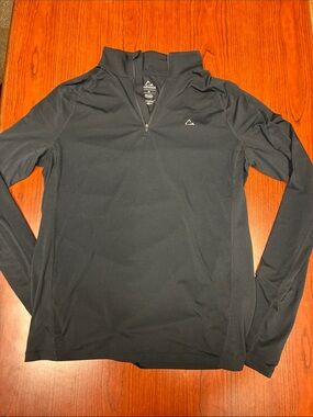 Paradox Black Long-Sleeve Half-Zip Performance Top